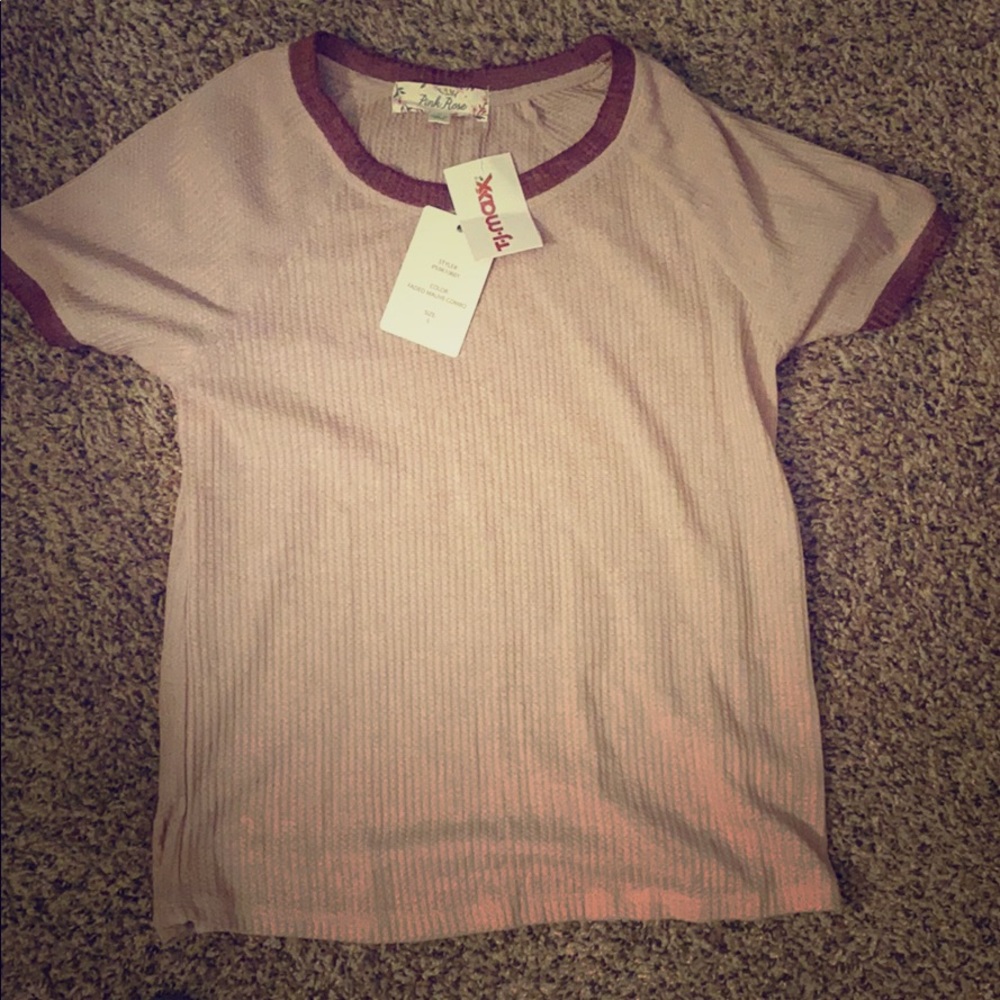 Muave short sleeve top